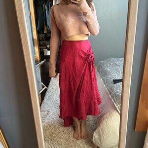 Chan Lu Silk Skirt